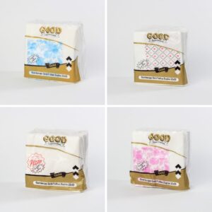 Guardanapo Good Gold 22x22 - Folhas Duplas - Coleção Encantos