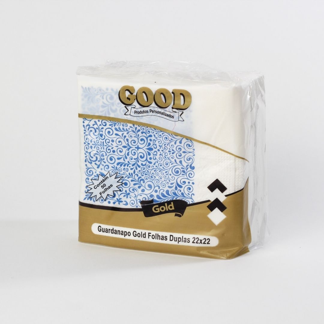 Guardanapo Good Gold 22x22 - Folhas Duplas - Coleção Encantos - Imagem 4