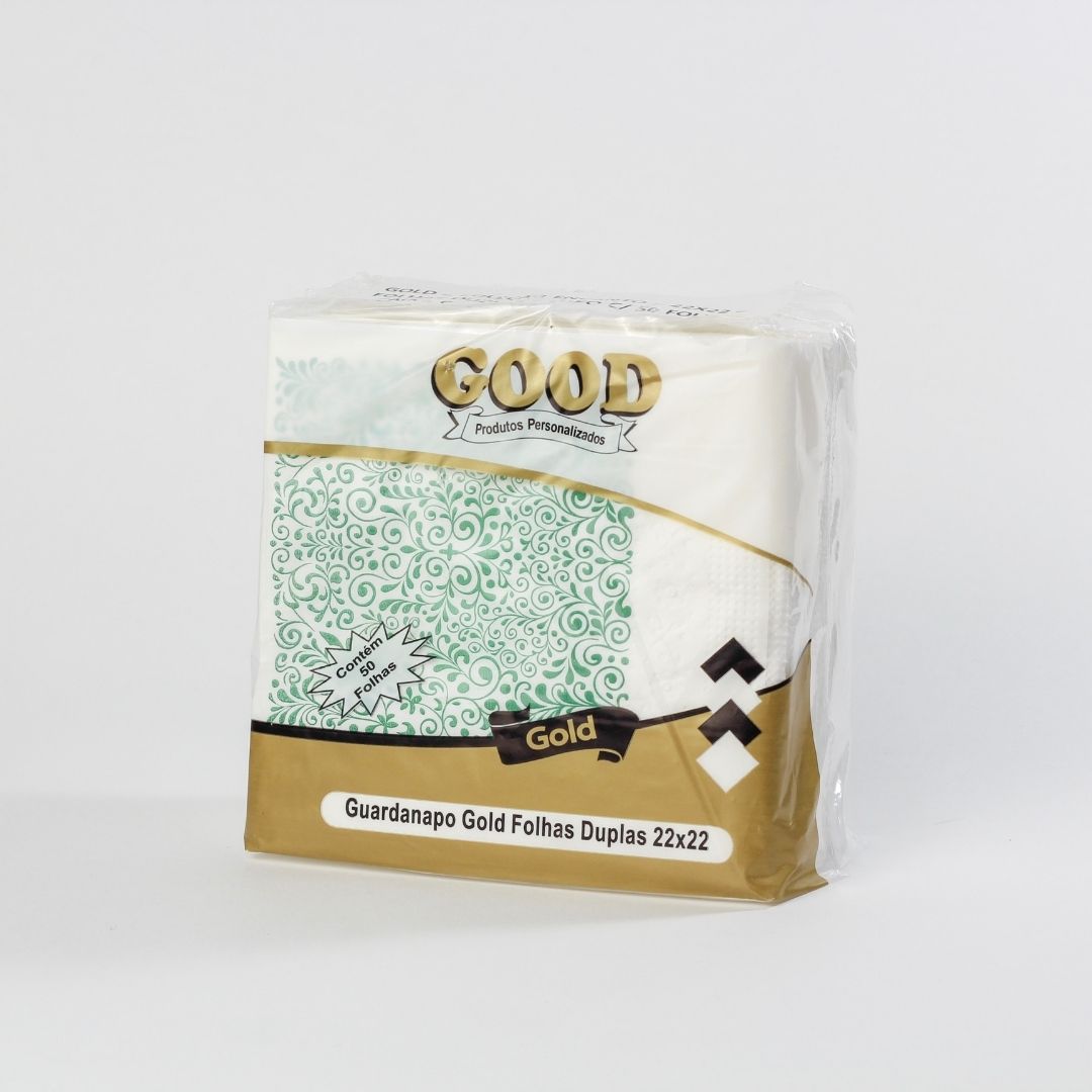 Guardanapo Good Gold 22x22 - Folhas Duplas - Coleção Encantos - Imagem 5