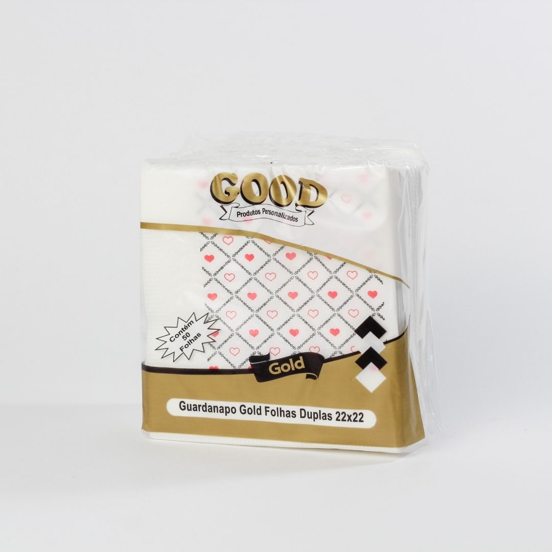 Guardanapo Good Gold 22x22 - Folhas Duplas - Coleção Encantos - Imagem 6