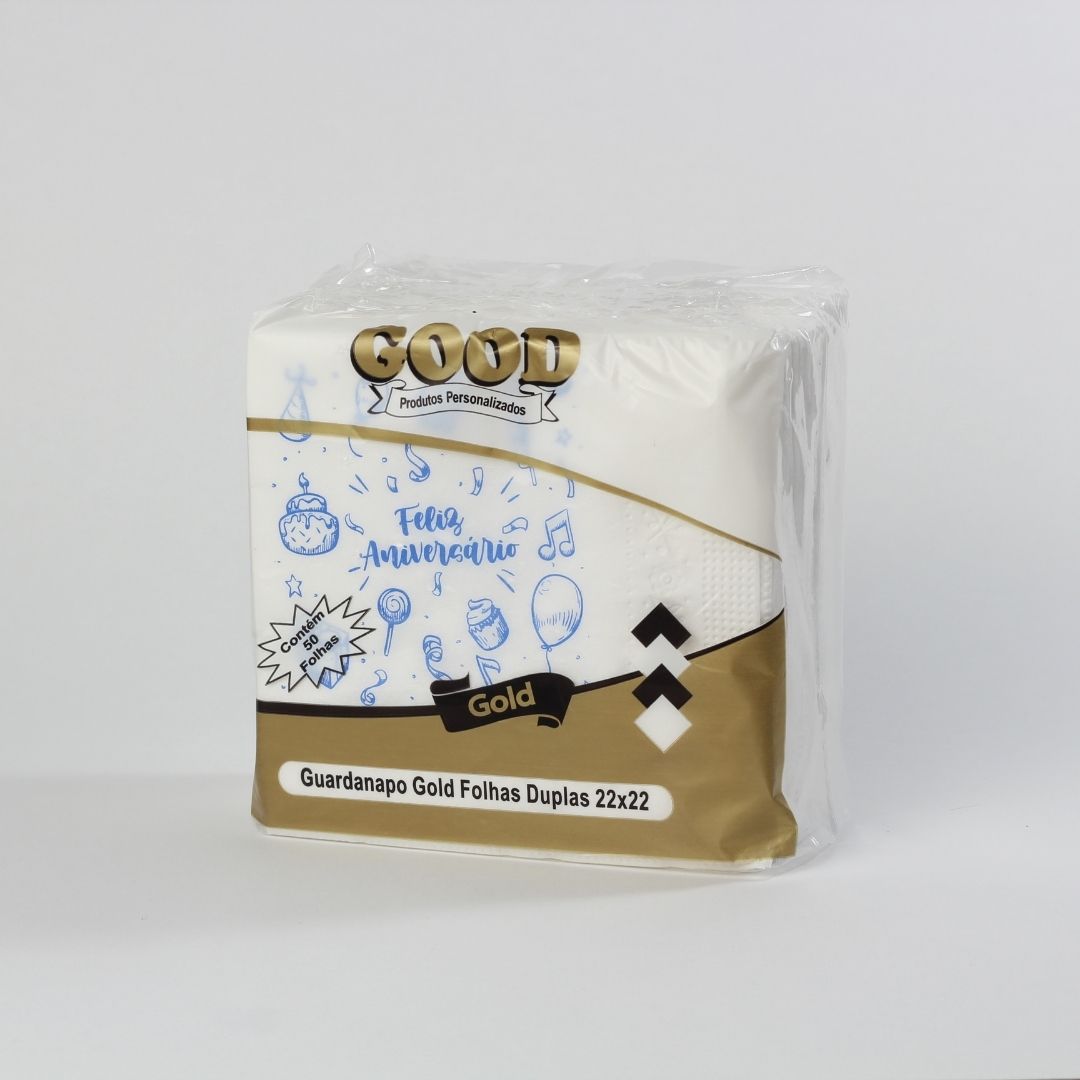 Guardanapo Good Gold 22x22 - Folhas Duplas - Coleção Encantos - Imagem 8