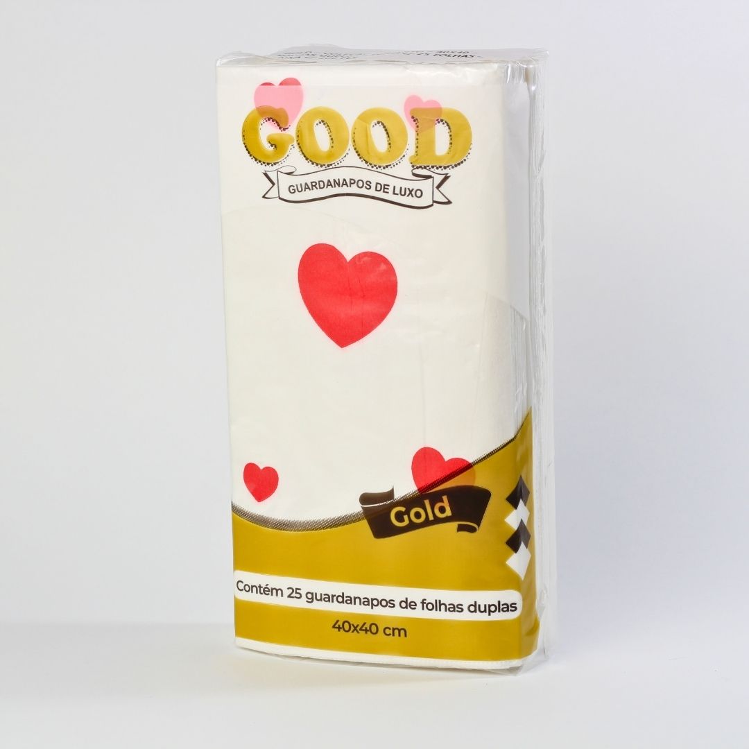 Guardanapo Good Gold 40x40 - Folhas Duplas - Coleção Encantos - Imagem 4