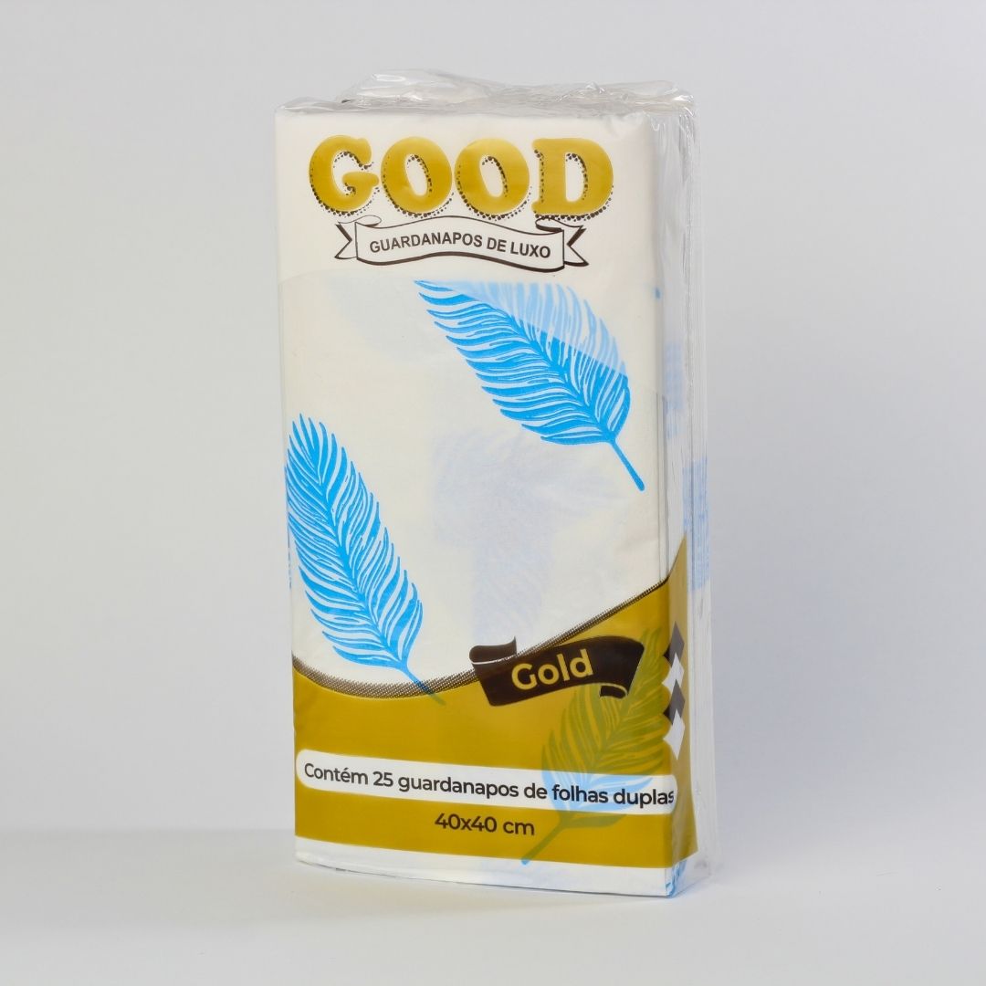 Guardanapo Good Gold 40x40 - Folhas Duplas - Coleção Encantos - Imagem 2