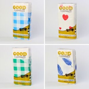 Guardanapo Good Gold 40x40 - Folhas Duplas - Coleção Encantos